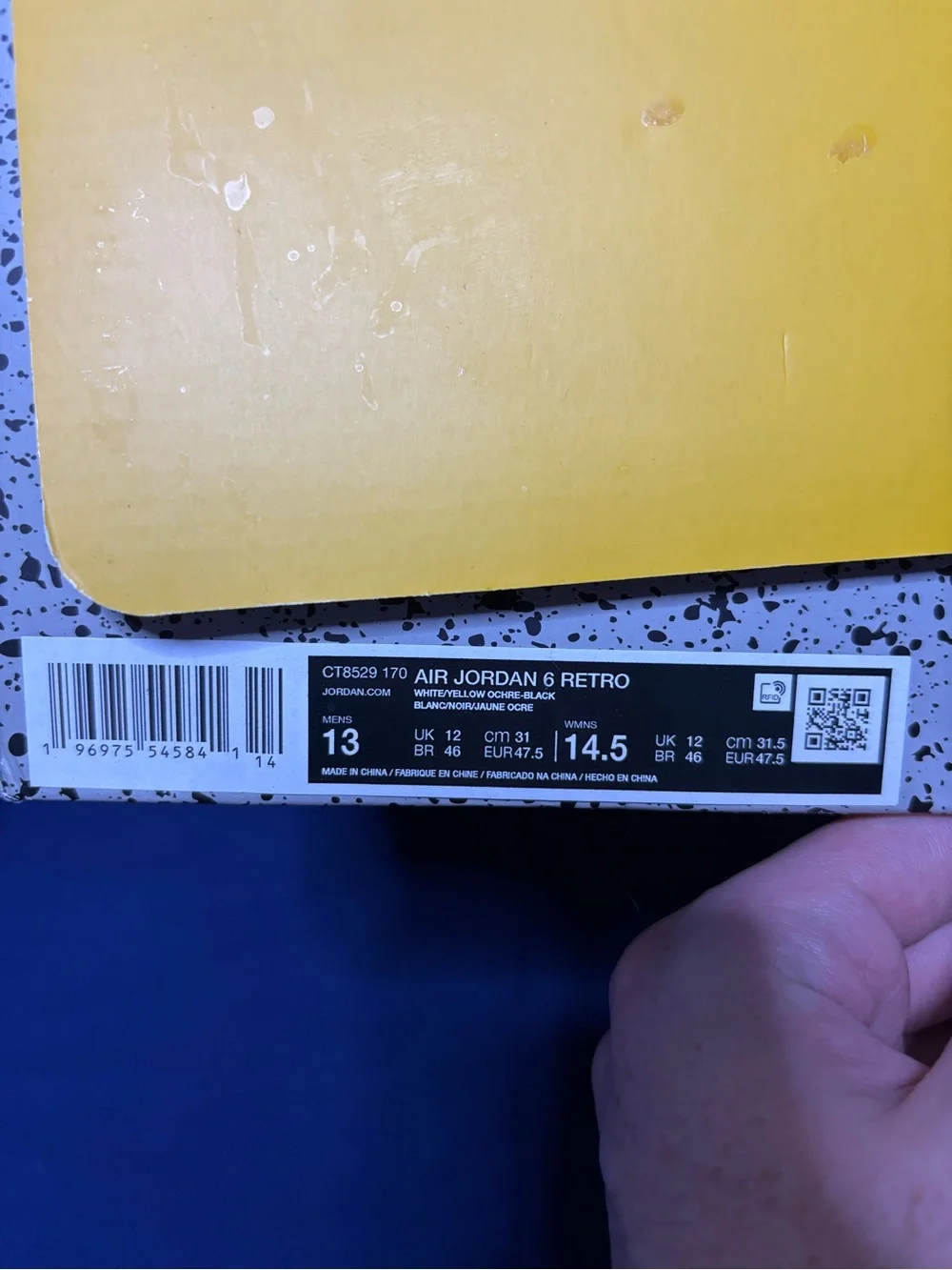 Jordan 6 Retro Yellow Ochre 2024 Size 13
